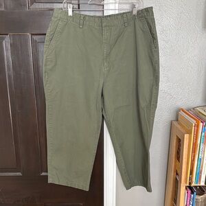 Eddie Bauer Sage Green Cotton Pants